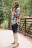 SSYS Fiora Plaid Cape Coat In Brown