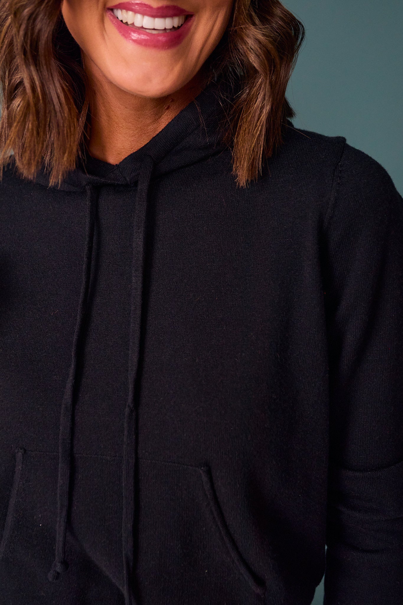 SSYS Emmeline Hooded Sweater In Black