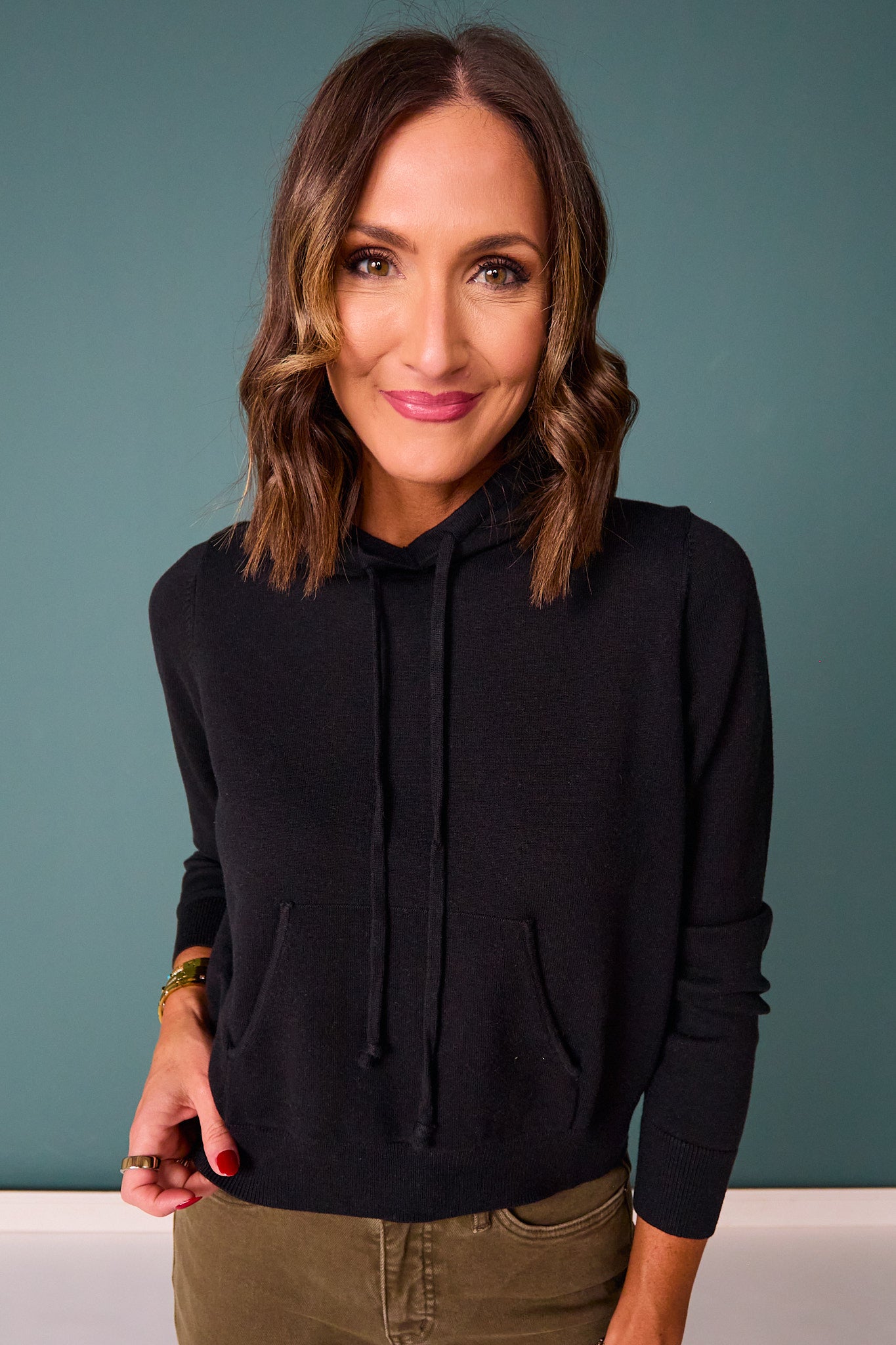 SSYS Emmeline Hooded Sweater In Black