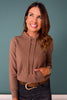 SSYS Emmeline Hooded Sweater In Tan