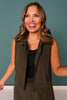 SSYS Active Vest In Dark Olive