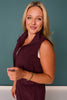 SSYS Active Vest In Deep Maroon