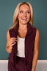SSYS Active Vest In Deep Maroon