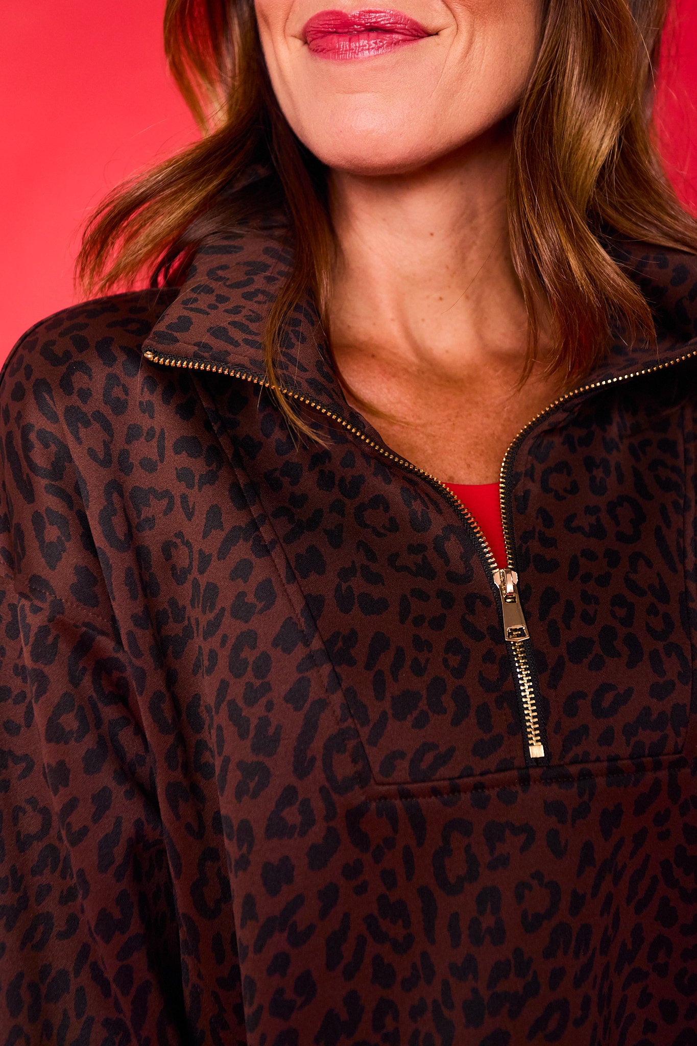 SSYS Ainsley Cropped Animal Pullover