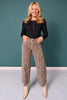 SSYS Cece Knit Long Sleeve Top With Gold Button Detail In Black
