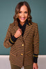 SSYS Kiara Tweed Plaid Varsity Blazer In Olive