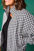 SSYS Edie Bomber Jacket In Black Houndstooth