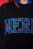 SSYS Merry Sweatshirt In Black Tartan