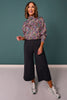 *PRE-ORDER ETA DEC* SSYS Gigi Scuba Mock Neck Cropped Pullover In Wildflower *FINAL SALE*
