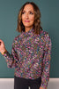*PRE-ORDER ETA DEC* SSYS Gigi Scuba Mock Neck Cropped Pullover In Wildflower *FINAL SALE*