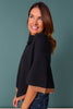 SSYS Lakelyn Poncho Sweater In Black