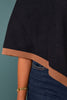 SSYS Lakelyn Poncho Sweater In Black