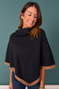 SSYS Lakelyn Poncho Sweater In Black