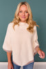 SSYS Lakelyn Poncho Sweater In Ivory