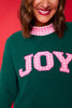 SSYS Joy Mock Neck Sweatshirt In Hunter with Pink Gingham