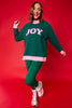 SSYS Joy Mock Neck Sweatshirt In Hunter with Pink Gingham