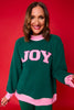 SSYS Joy Mock Neck Sweatshirt In Hunter with Pink Gingham