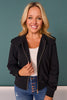 *PRE-ORDER ETA NOV* SSYS Lucy Lightweight Full Zip In Black *FINAL SALE*
