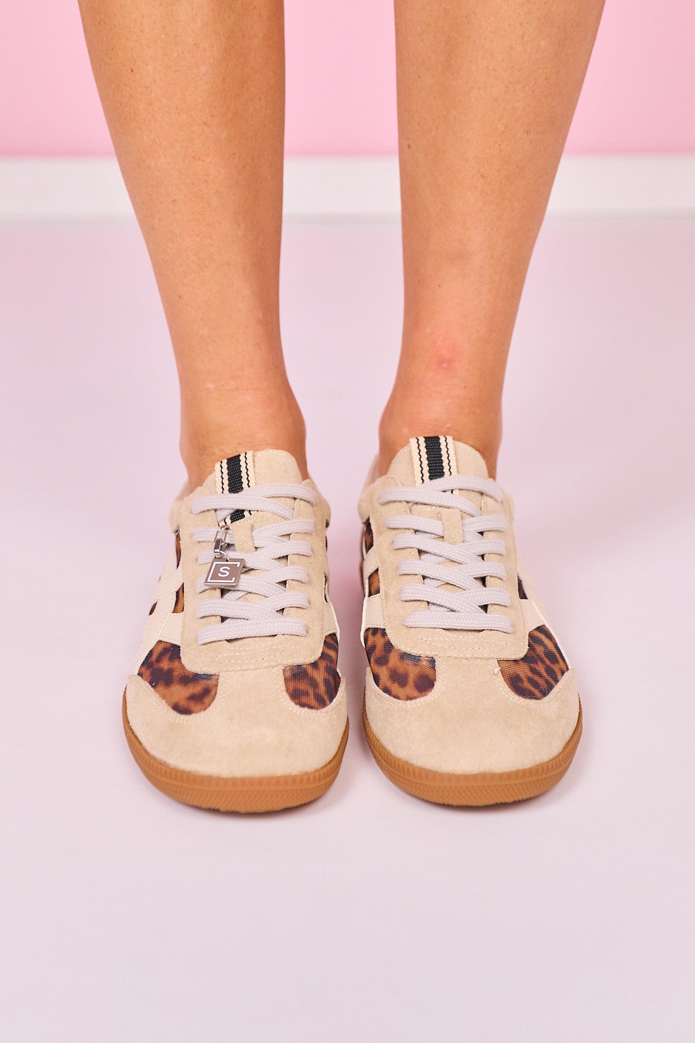 Shu Shop Leopard Mesh Sneakers