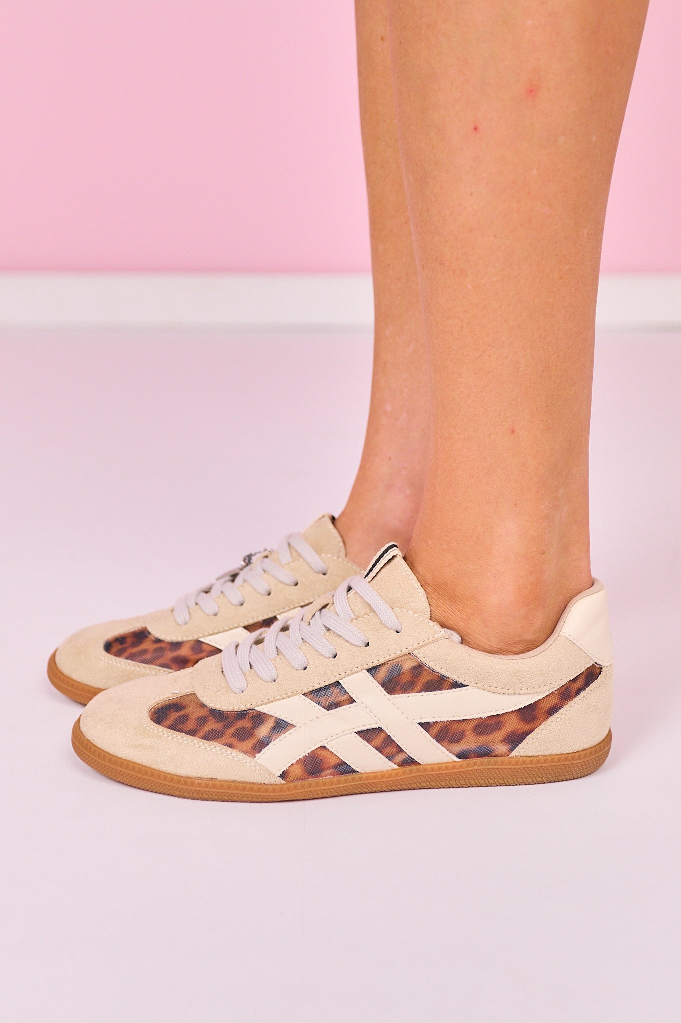 Shu Shop Leopard Mesh Sneakers
