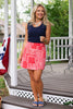 SSYS Dottie Bandana Skort In Red