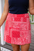 SSYS Dottie Bandana Skort In Red