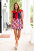 SSYS Polly Over The Shoulder Cable Knit Sweater In Red