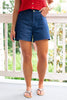 SSYS Signature Denim Shorts In Polka Dot