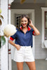 SSYS Signature White Denim Shorts