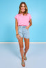 SSYS Erica Everyday Poplin Top In Light Pink
