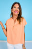 SSYS Erica Everyday Poplin Top In Melon