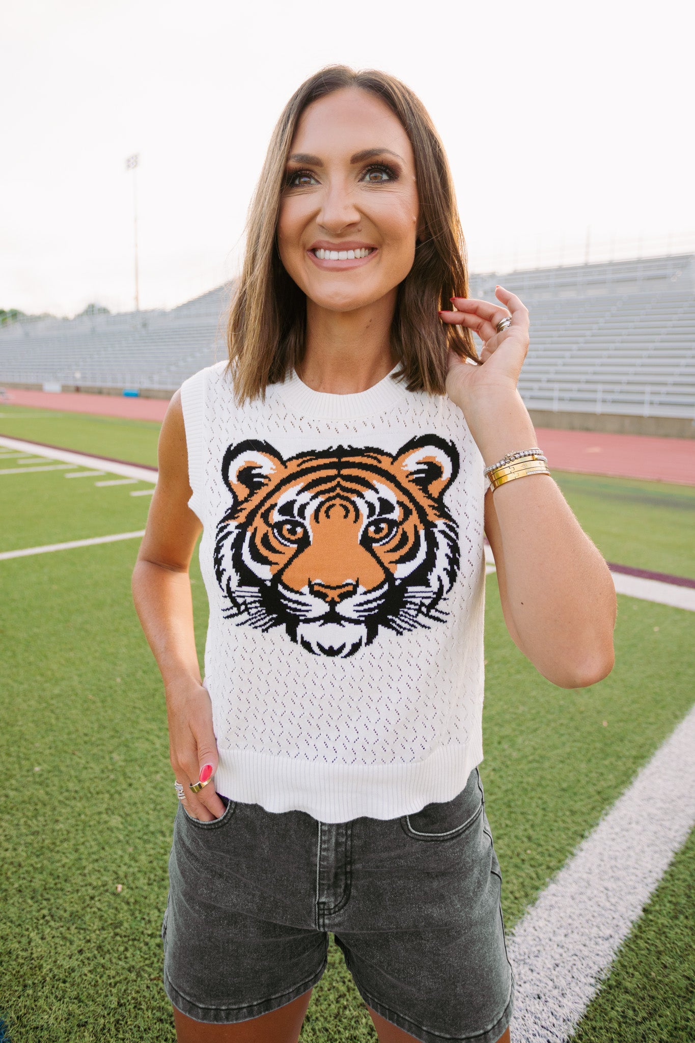 SSYS Daphne Tiger Sweater Vest