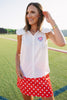 SSYS Winnie Peter Pan Collar Sleeveless Top In White