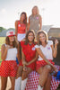SSYS Darla Sleeveless Polka Dot Top In Red