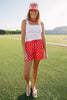 SSYS Darla Polka Dot Shorts In Red