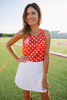 SSYS Darla Sleeveless Polka Dot Top In Red