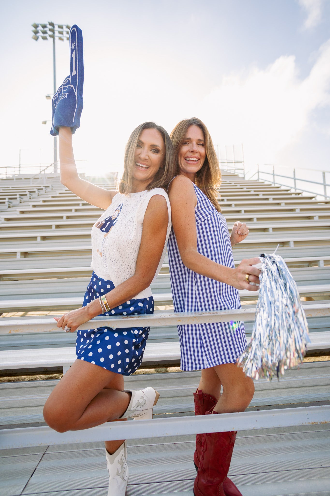 SSYS Bessie Navy Gingham Shift Dress