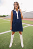 SSYS Bree Colorblock Dress In Navy and Ivory