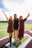 SSYS Saylor Preppy Shirt Dress In Maroon