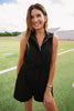SSYS Kaylee Denim Romper In Black