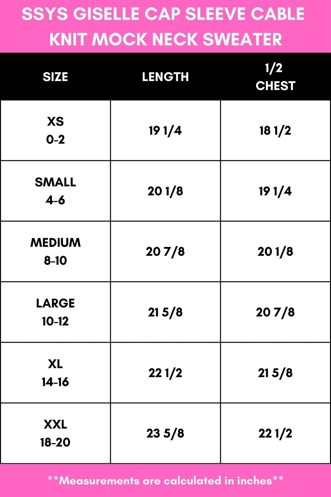 *PRE-AUTHORIZE* SSYS Giselle Cap Sleeve Cable Knit Mock Neck Sweater In Ivory