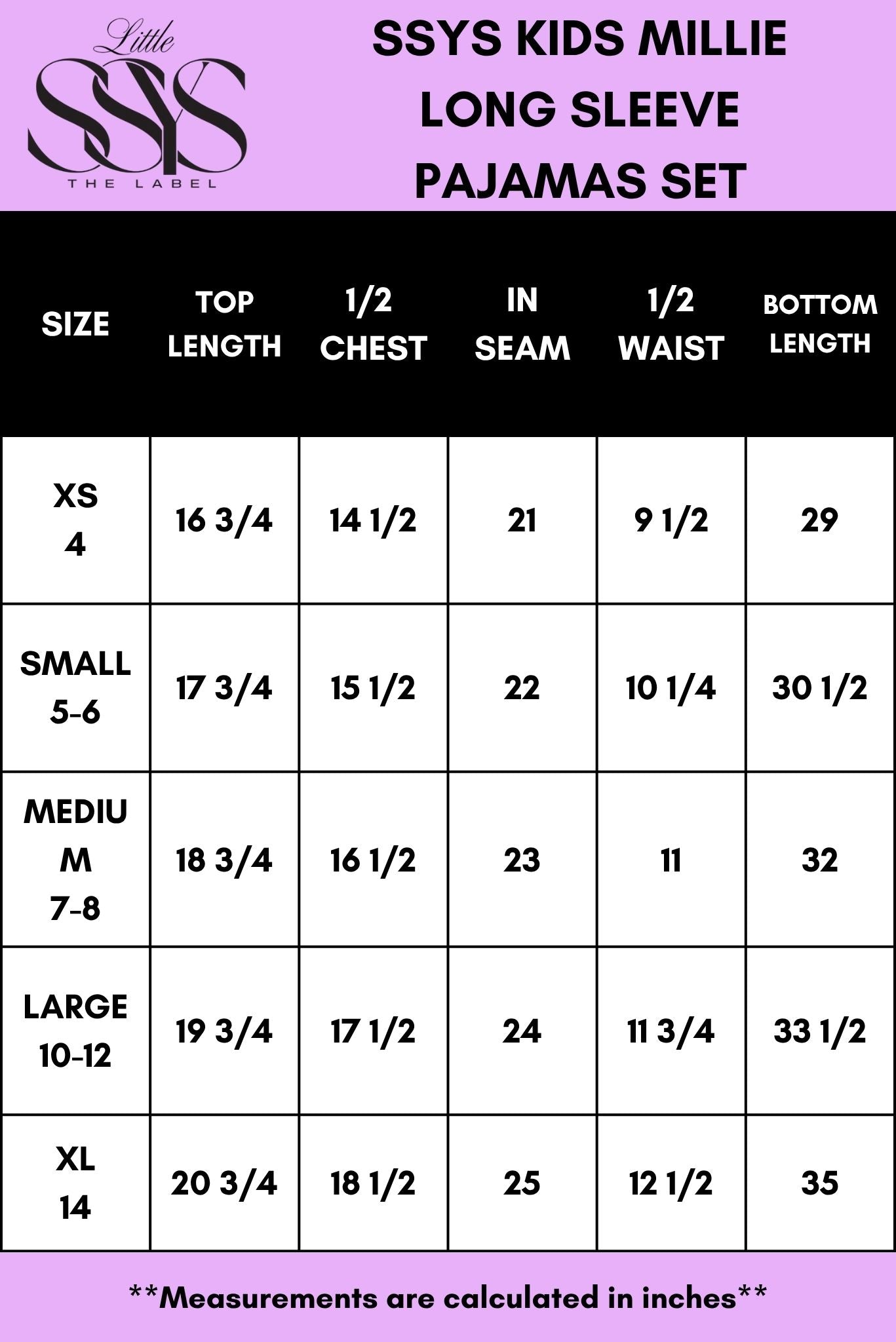 SSYS Kids Millie Long Sleeve Hearts Pajamas Set