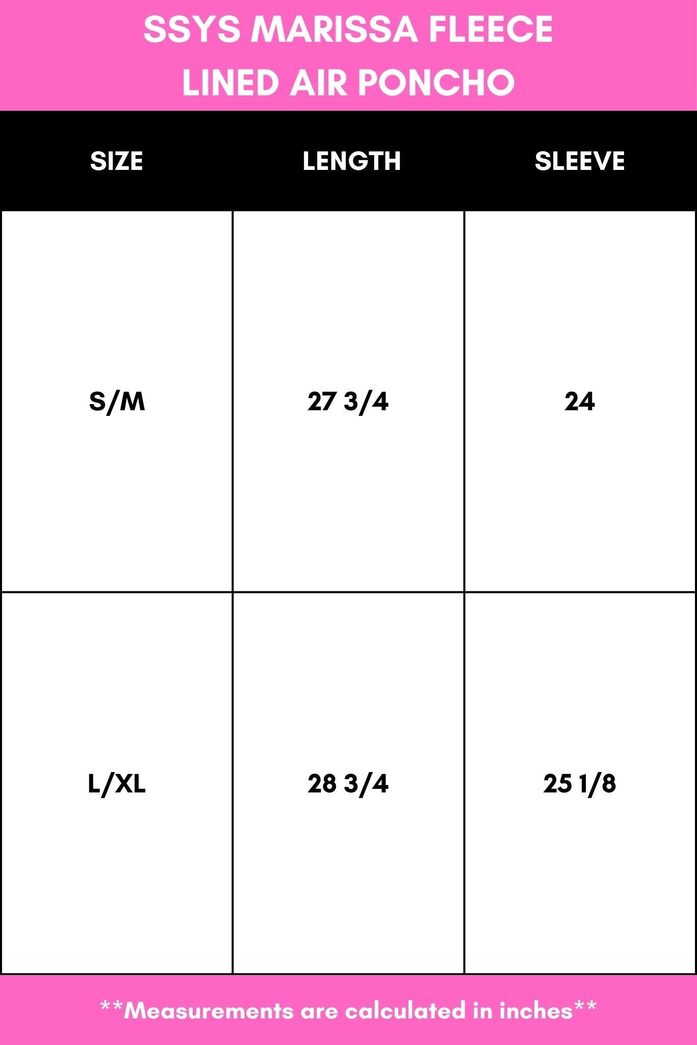 SSYS Marissa Fleece Lined Air Poncho In Hunter