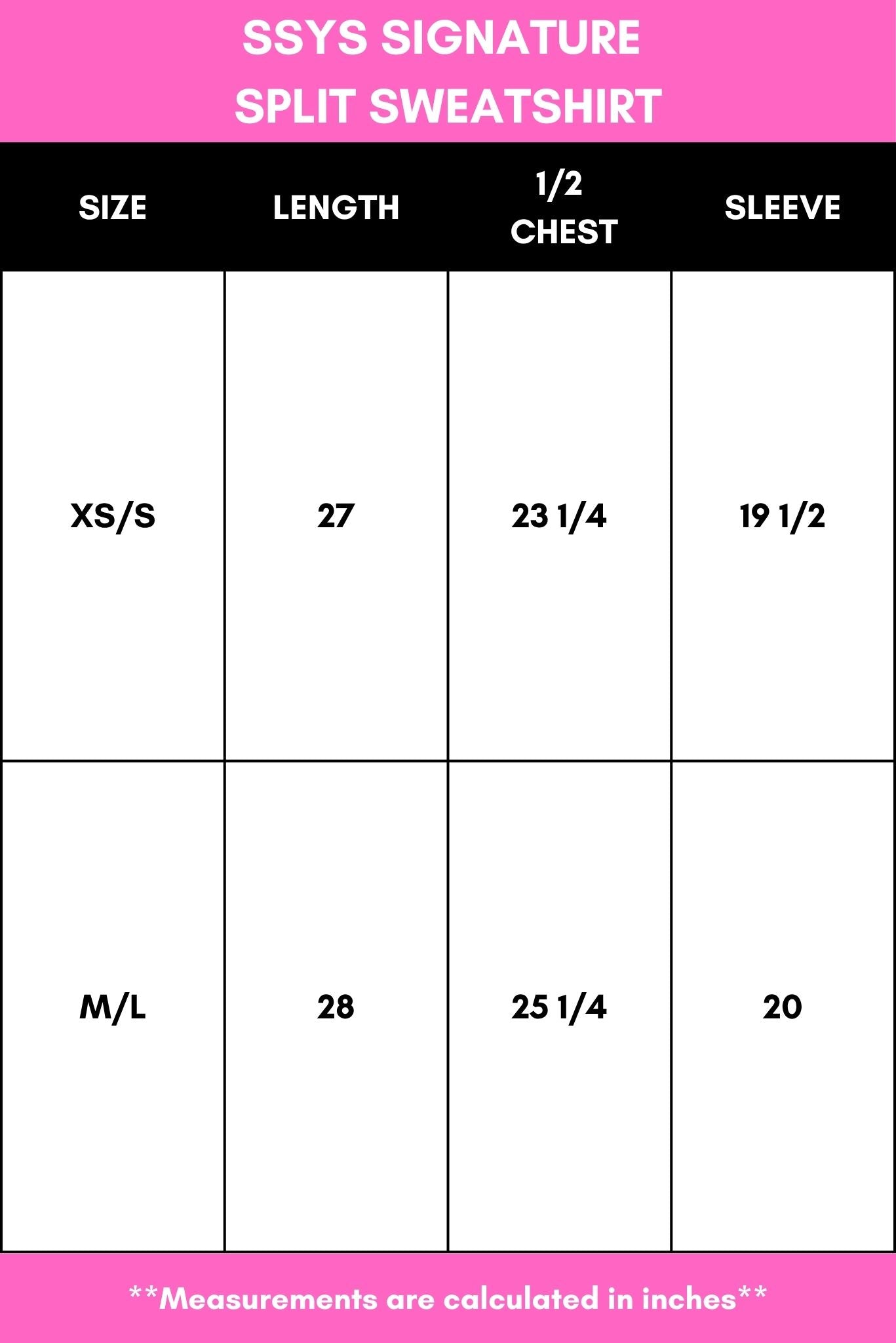 SSYS Signature Split Sweatshirt In Orchid