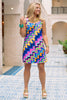 SSYS Lulu Afterglow Wavy Shift Dress