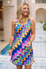 SSYS Lulu Afterglow Wavy Shift Dress