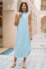 SSYS Saylor Sleeveless Preppy Shirt Dress In Teal