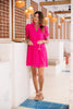 SSYS Kendall Lace Cane Dress In Bright Pink