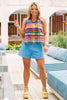 SSYS Betty Popover Top In Multi Madras