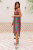 SSYS Gwen Dress In Magenta Damask